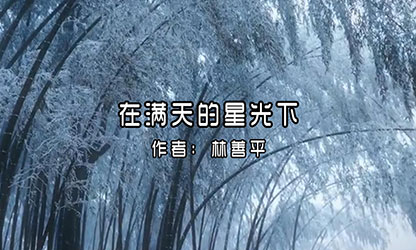 在满天的星光下--作者 林善平